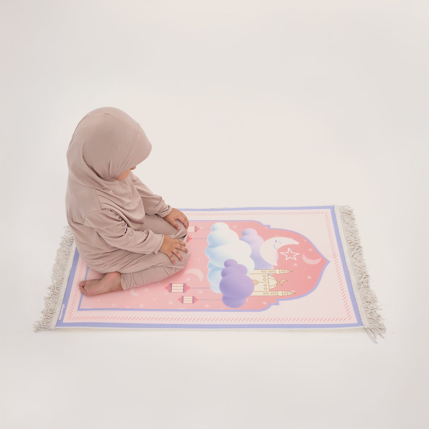 Namaz Seti / İbadet Seti - Namaz Elbisesi, Astarlı Seccade , Tespih, Çanta
