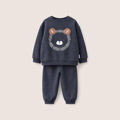 Erkek Bebek Baskılı Sweatshirt - Eşofman Takımı