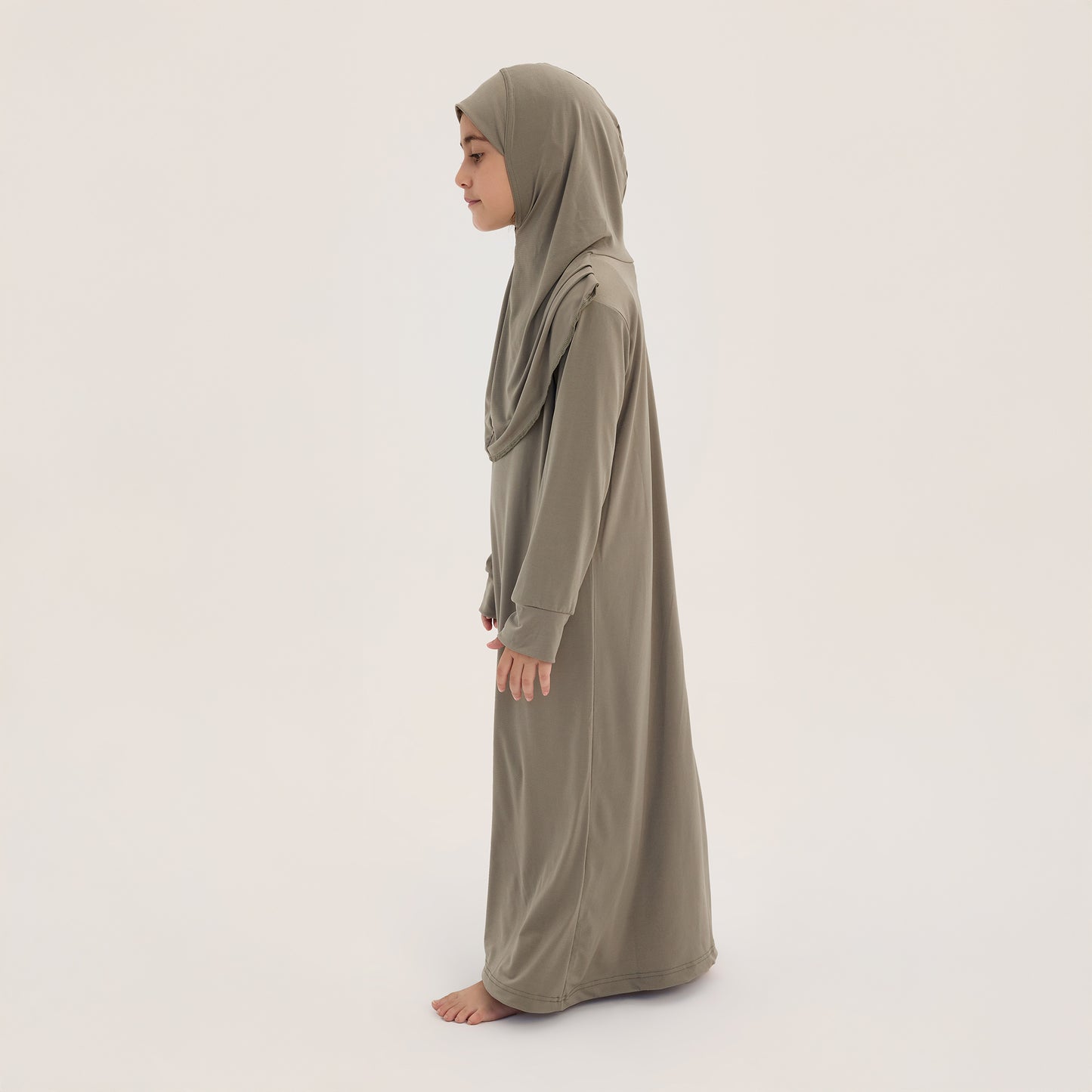 Çocuk Namaz Elbisesi Haki