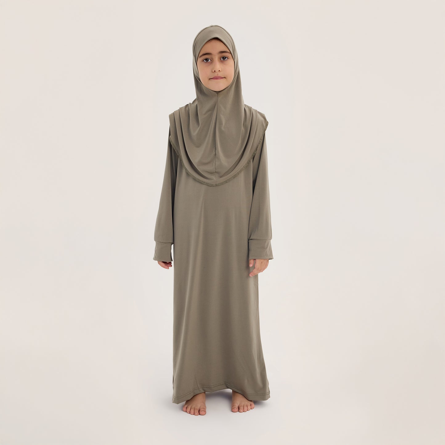 Çocuk Namaz Elbisesi Haki