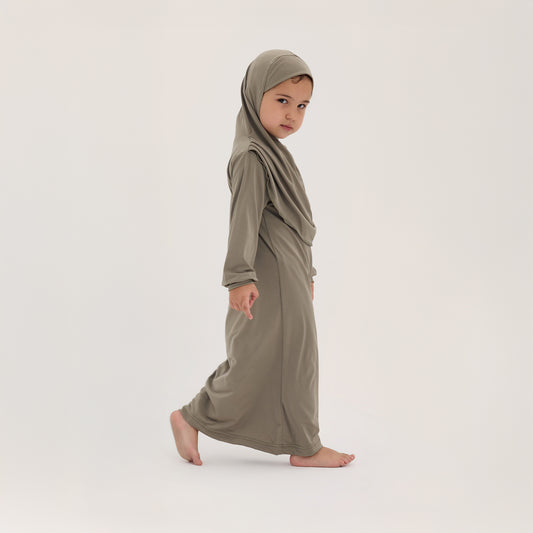 Çocuk Namaz Elbisesi Haki