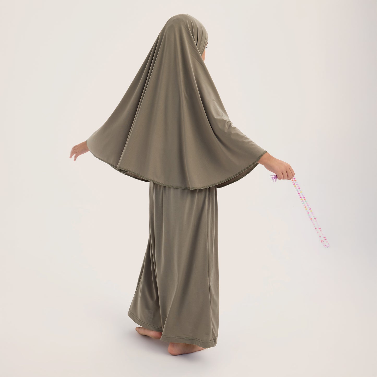 طقم صلاة للأطفال، لون كاكي.