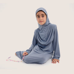 Çocuk Namaz Elbisesi Gri
