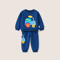 Erkek Bebek Baskılı Sweatshirt - Eşofman Takımı
