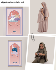 Kız Çocuk Namaz Takımlı Set 1