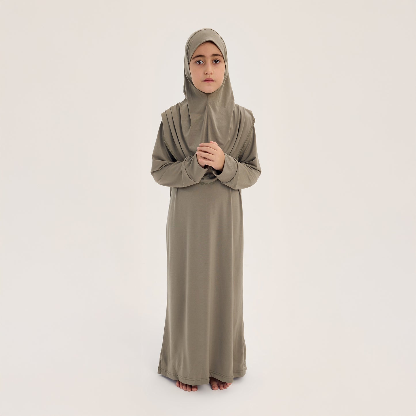 Çocuk Namaz Elbisesi Haki