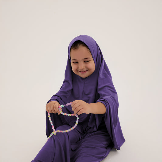 Çocuk Namaz Takımı Mor