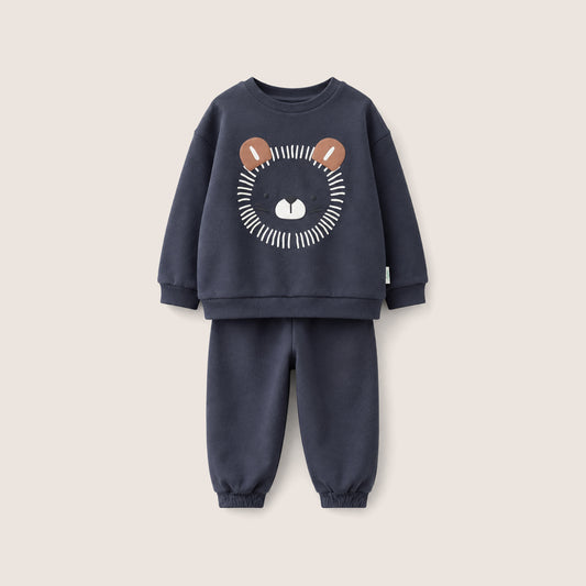 Erkek Bebek Baskılı Sweatshirt - Eşofman Takımı