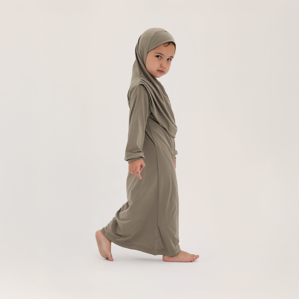 Çocuk Namaz Elbisesi Haki