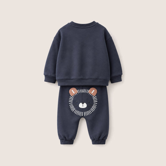 Erkek Bebek Baskılı Sweatshirt - Eşofman Takımı