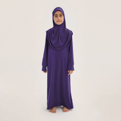 Çocuk Namaz Elbisesi Mor